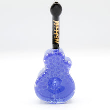 Load image into Gallery viewer, Million Glass Guitar Hand Pipe (Blue)
