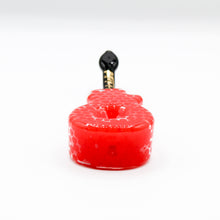 Load image into Gallery viewer, Million Glass Guitar Hand Pipe (Red)
