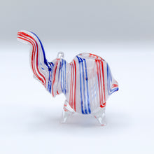 Load image into Gallery viewer, Elephant Hand Pipe (Red, White, Blue)
