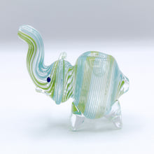 Load image into Gallery viewer, Elephant Hand Pipe (Green/Blue)

